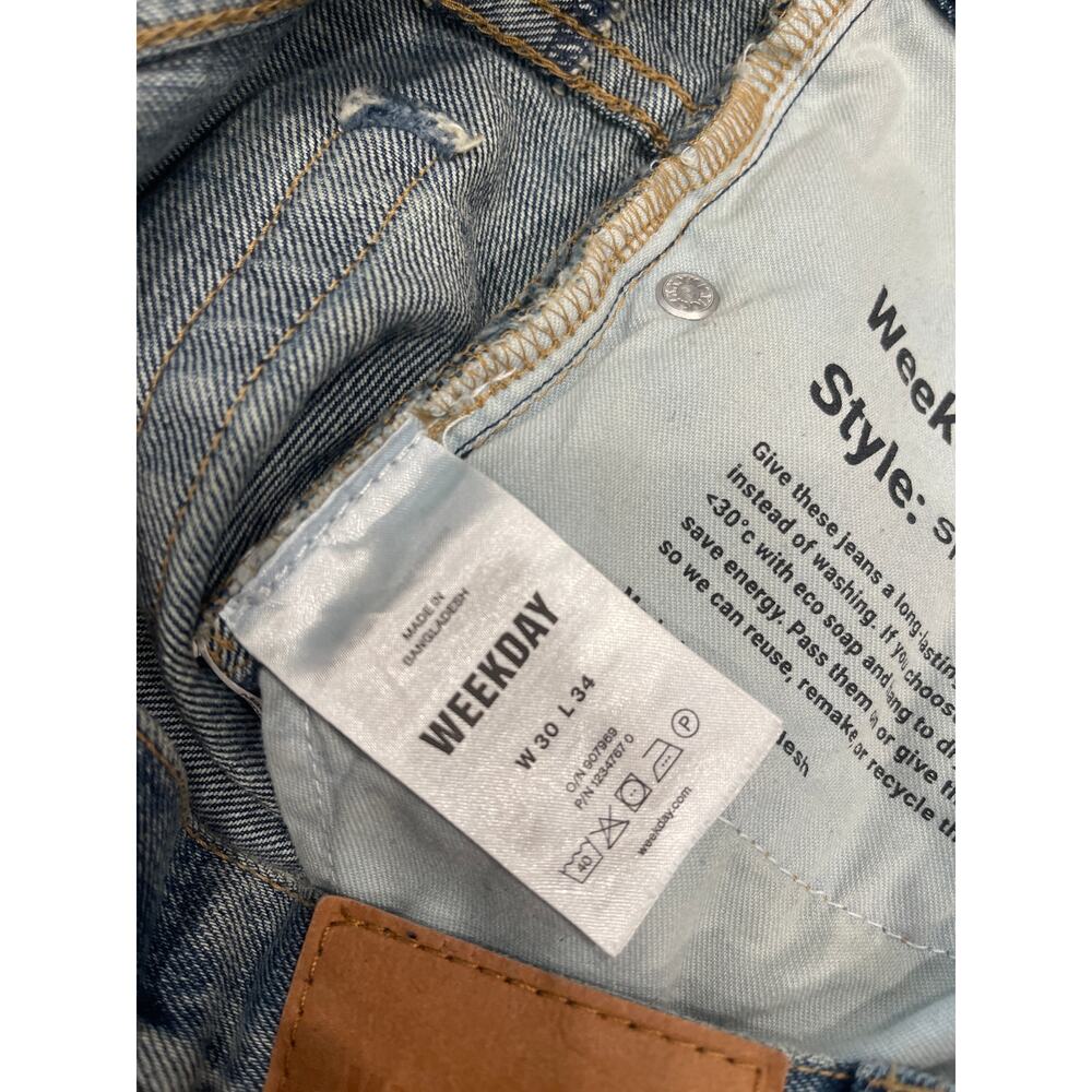 WEEKDAY SPHERE LOW LOOSE JEANS SIZE 30 - Picture 5 of 7